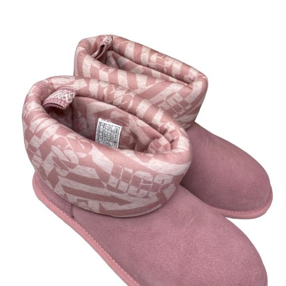 UGG Classic Mini Jersey Boots Winter Suede Stripe Pink Women Size 1136674 BLUS - Picture 6 of 9